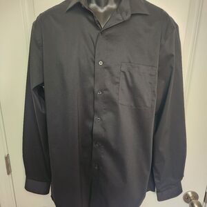 Van Heusen Black Dress Shirt